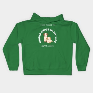 Proud Grand Dog Mother Of Two Kids Hoodie